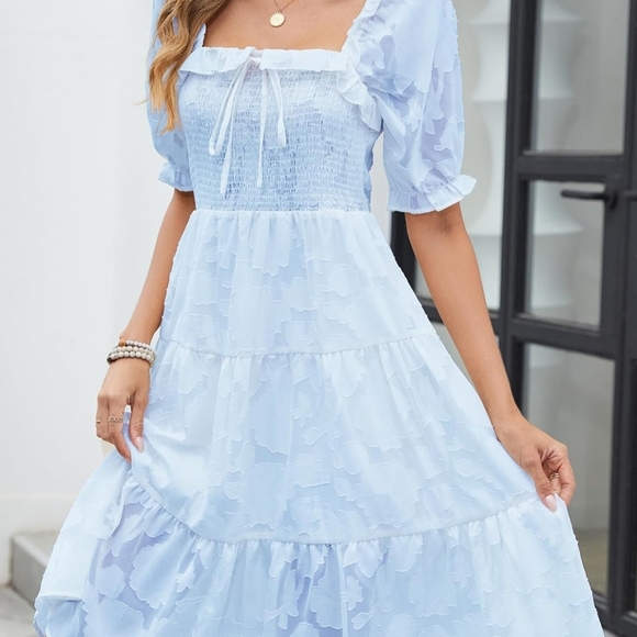 Dresses & Skirts - Elegant Light Blue Women's Dress